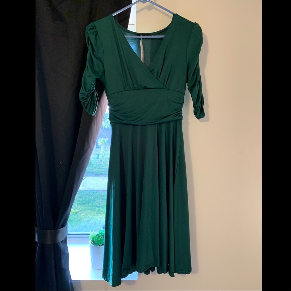 Vintage Style Green Dress